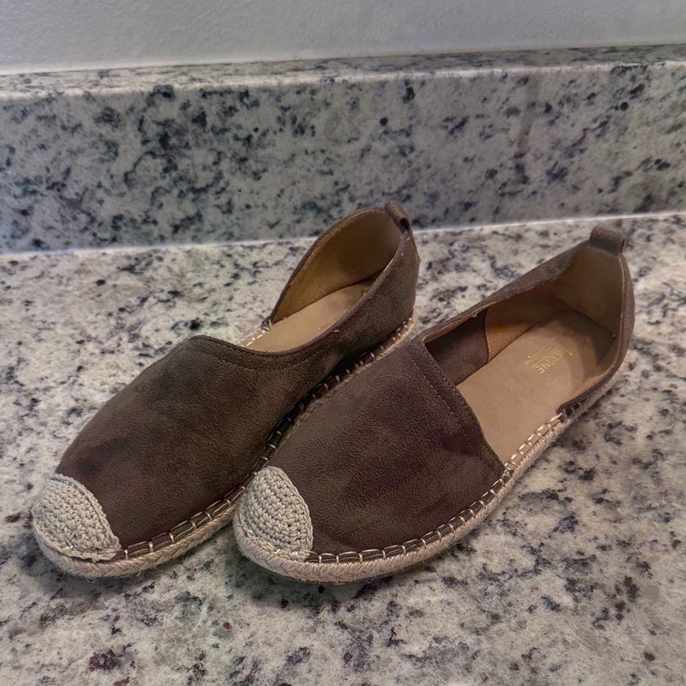 Catherine Malandrino Brown Espadrille Flats